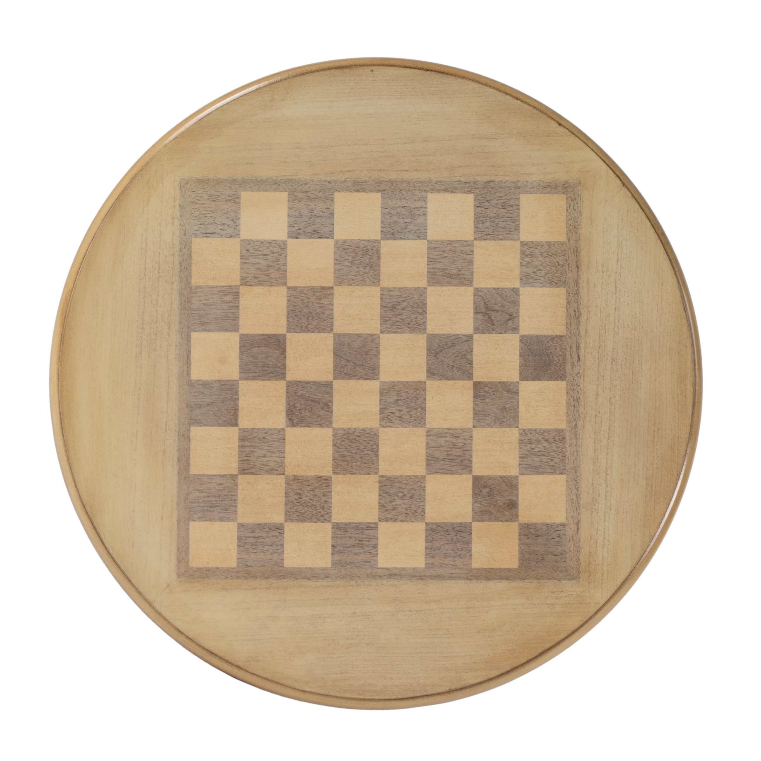 Butler Specialty Company Colbert 22" Wood Pedestal Game Table - Antique Beige