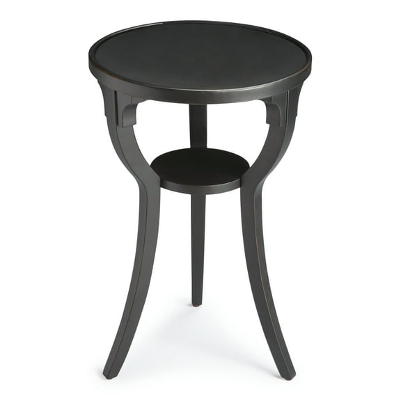 Butler Specialty Company Dalton Wood Round 15.75"W Accent Table - Black