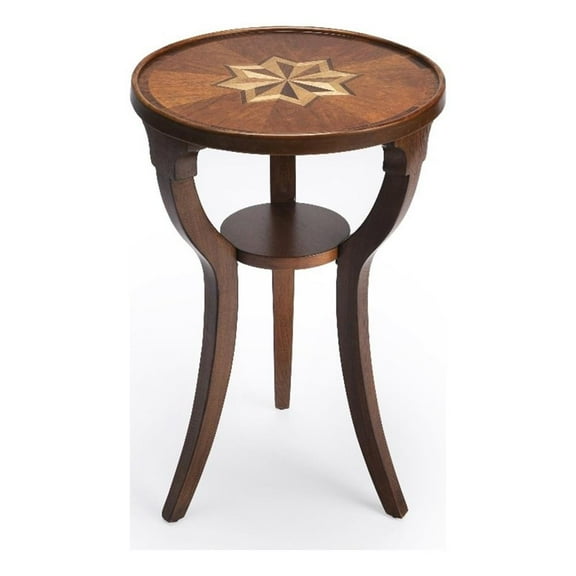 Butler Specialty Company Dalton Wood Round 15.75"W Accent Table - Brown
