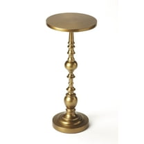 Butler Specialty Company Darien Metal Pedestal Side Table - Antique Gold