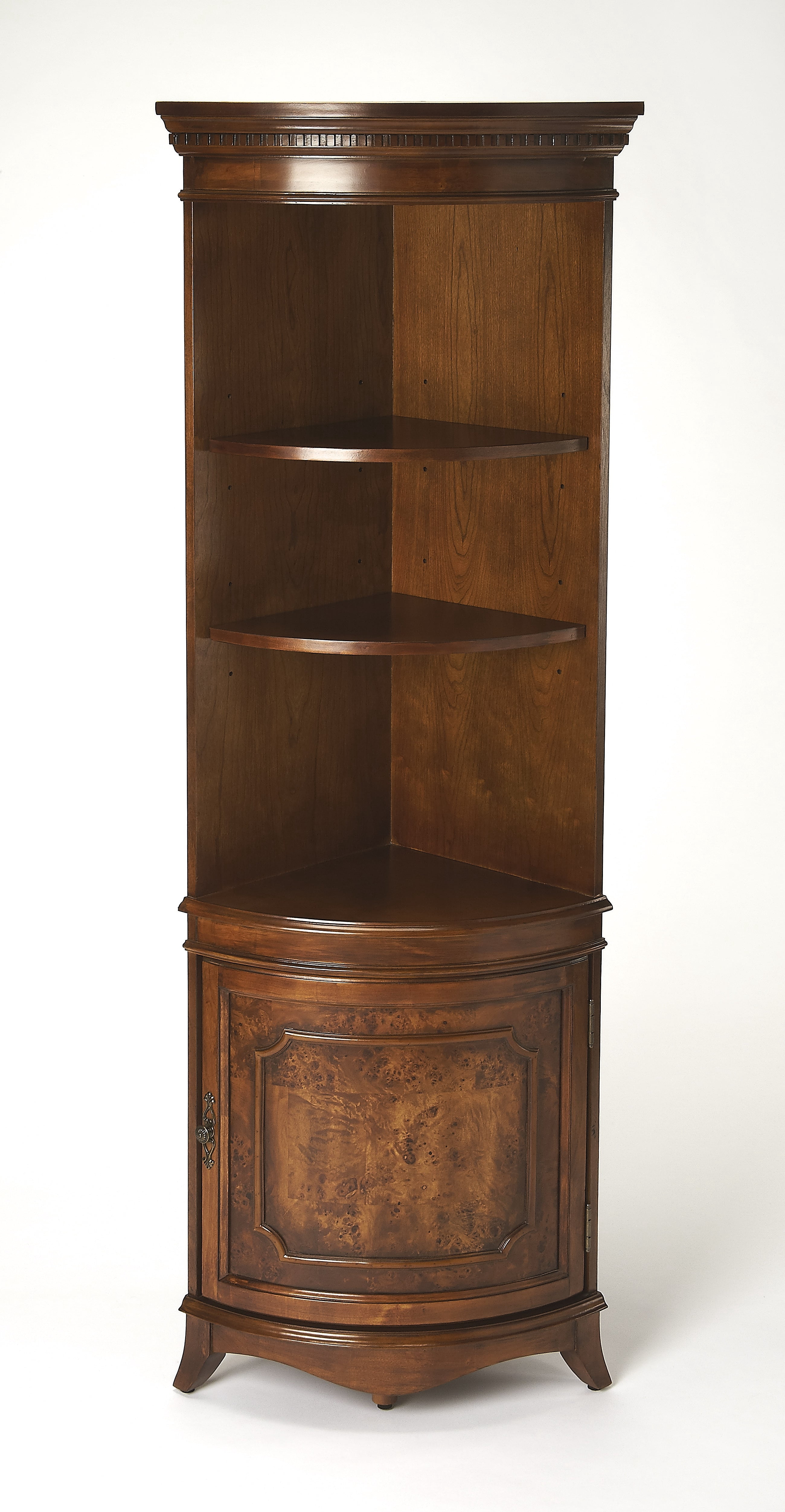 Butler Specialty Company, Dowling Corner Cabinet, Medium Brown