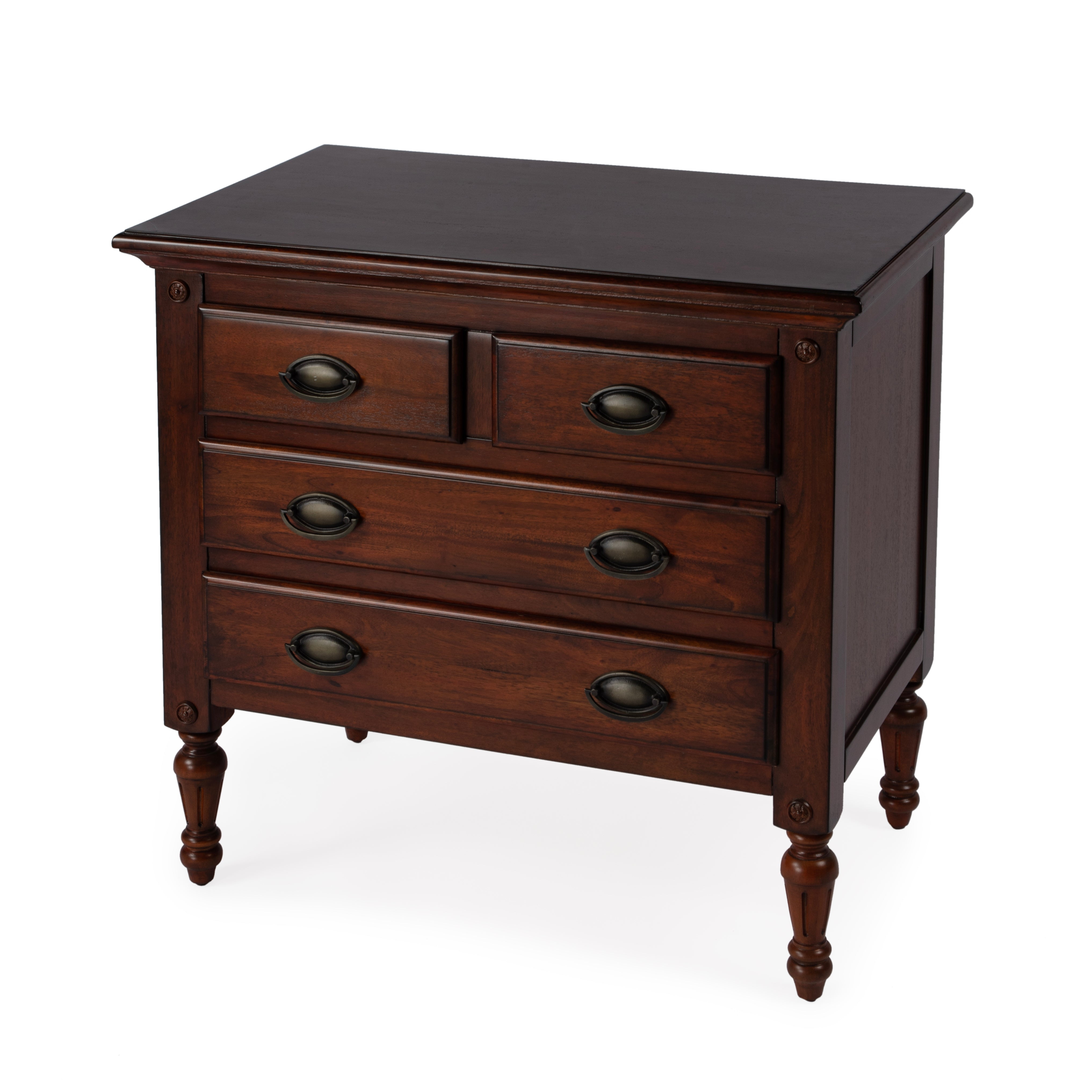 Easterbrook Dark Brown Mahogany 4-Drawer Chest