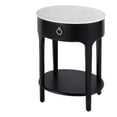 thumbnail image 1 of Butler Specialty Company Ellen 18.25 in. W Oval Marble Top Nightstand - Black, 1 of 10