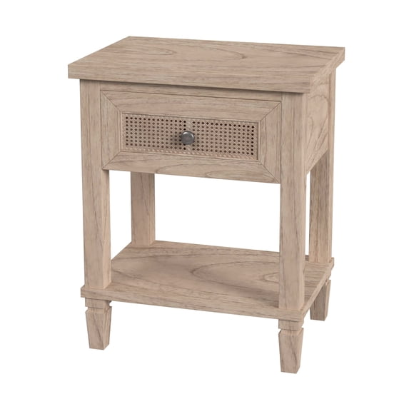 Butler Specialty Company Flagstaff 1-Drawer Wood Nightstand In Natural/Beige