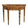 thumbnail image 1 of Hampton Demilune Traditional Burl 36" Console Table in Light Brown  1533442, 1 of 7