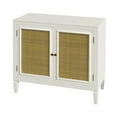 thumbnail image 1 of Butler Specialty Company Hyannis Rattan Console Accent Cabinet - White, 1 of 9