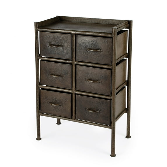 Butler Specialty Company Industrial Metal 6-Drawer Accent Chest - Bronze