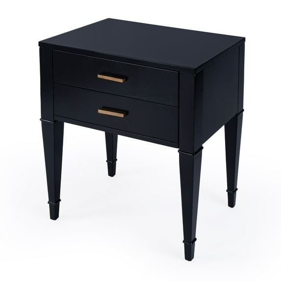 Butler Specialty Company Kai 2 Drawer End Table - Black Licorice