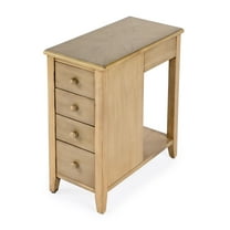Butler Specialty Company Kelton 4-Drawer Wood Side Table In Beige