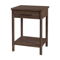 Butler Specialty Company Lennon 1 Drawer Rounded Leg Wood Nightstand -Soft Brown