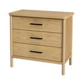 thumbnail image 1 of Butler Specialty Company Lennon 3-Drawer Rounded Leg Wood Dresser - Natural, 1 of 7