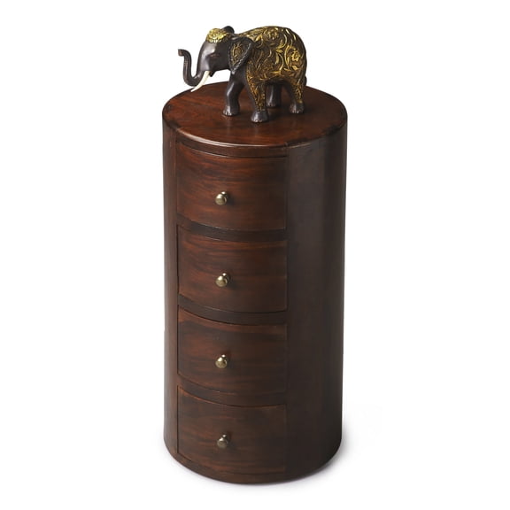 Butler Specialty Company Liam Solid Wood Accent Table With Storage - Brown