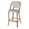 thumbnail image 1 of Butler Specialty Company Lila Rattan 28" Seat Height Bar Stool with Back - Black, 1 of 8