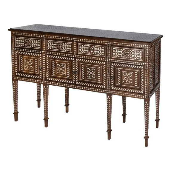 Butler Specialty Company Manali 60"W Mother of Pearl Console Table - Brown