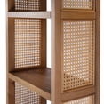 thumbnail image 1 of Butler Specialty Company Mesa Cane And Wood 4- Tier Etagere Bookcase - Brown, 1 of 2