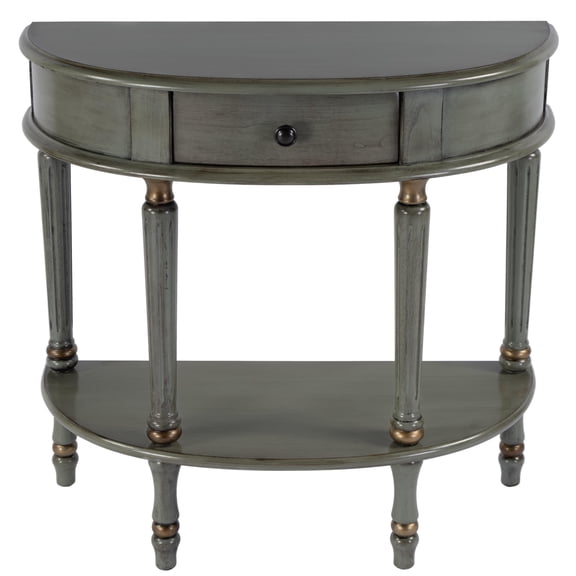 Butler Specialty Company Mozart 31.5" W Wood Hand Painted Console Table - Green