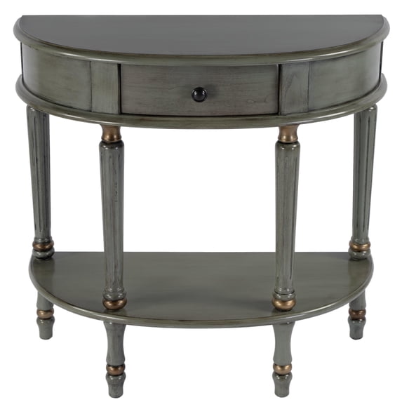 Butler Specialty Company Mozart 31.5" W Wood Hand Painted Console Table - Green