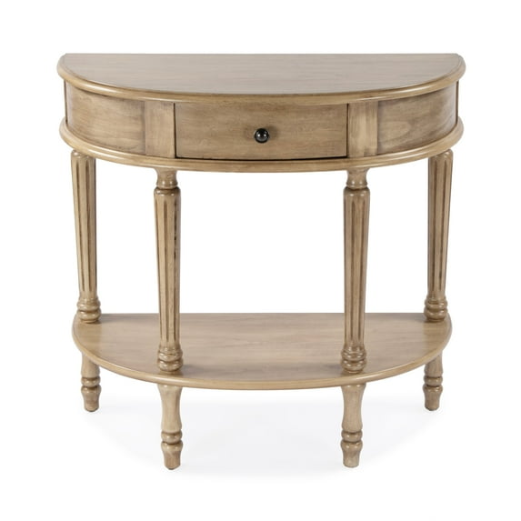 Butler Specialty Company Mozart Wood Demilune Console Table - Antique Beige