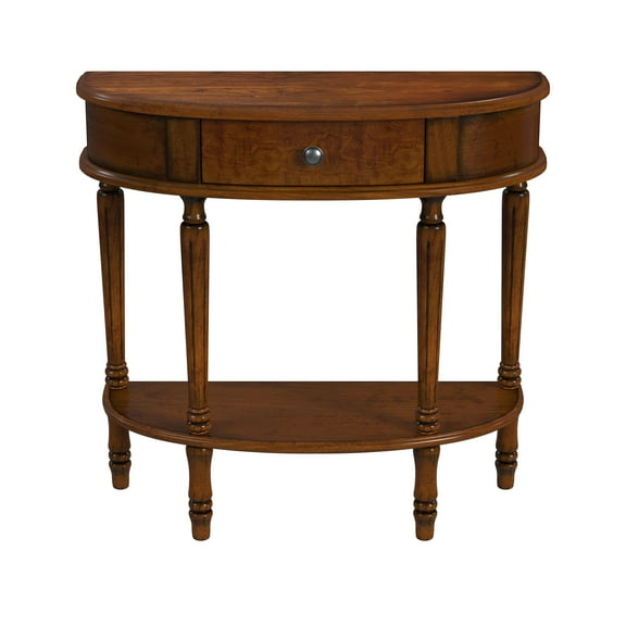 Butler Specialty Company Mozart Wood Demilune Console Table - Antique Cherry