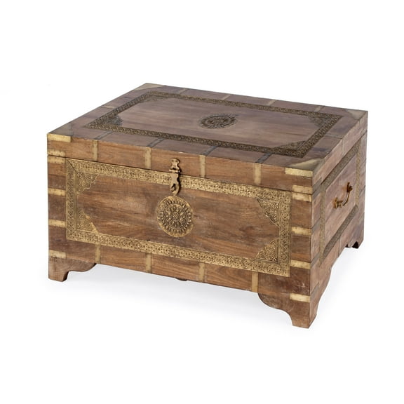 Butler Specialty Company Nador Wood Storage Trunk Coffee Table In Brown