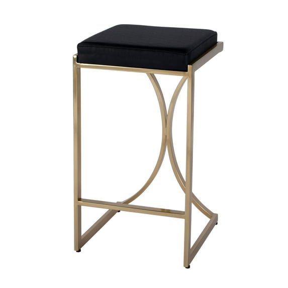 Butler Specialty Company Natalya 24" Counter Stool - Black Leather