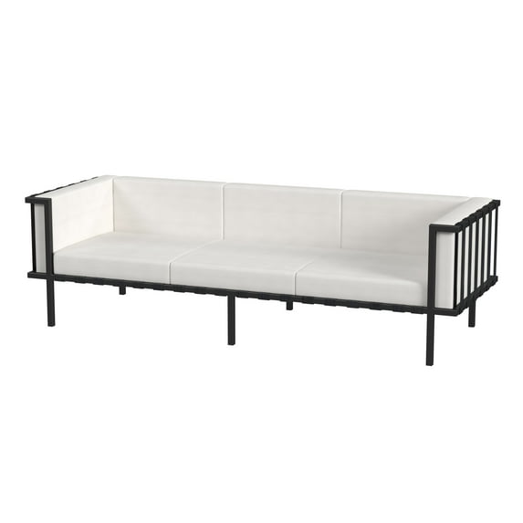 Butler Specialty Company Norway Outdoor Patio Sofa - Black And White