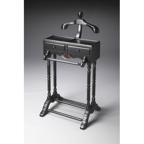 Butler Specialty Company Petrov Wood Valet Stand - Black Licorice