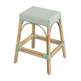 thumbnail image 1 of Butler Specialty Company Robias Rattan 24.5" Counter Stool - White And Green Dot, 1 of 6