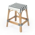 thumbnail image 1 of Butler Specialty Company Robias Rattan 24.5" Counter Stool - White & Navy Stripe, 1 of 8