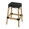 thumbnail image 1 of Butler Specialty Company Robias Rectangular Rattan 30" Bar Stool - Black, 1 of 6