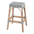 thumbnail image 1 of Butler Specialty Company Robias Rectangular Rattan 30" Bar Stool - Gray & White, 1 of 5