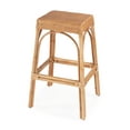 thumbnail image 1 of Butler Specialty Company Robias Rectangular Rattan 30" Bar Stool - Natural, 1 of 8