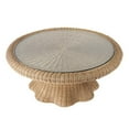 thumbnail image 1 of Butler Specialty Company Round Rattan Coffee Table, Brown, 1 of 5