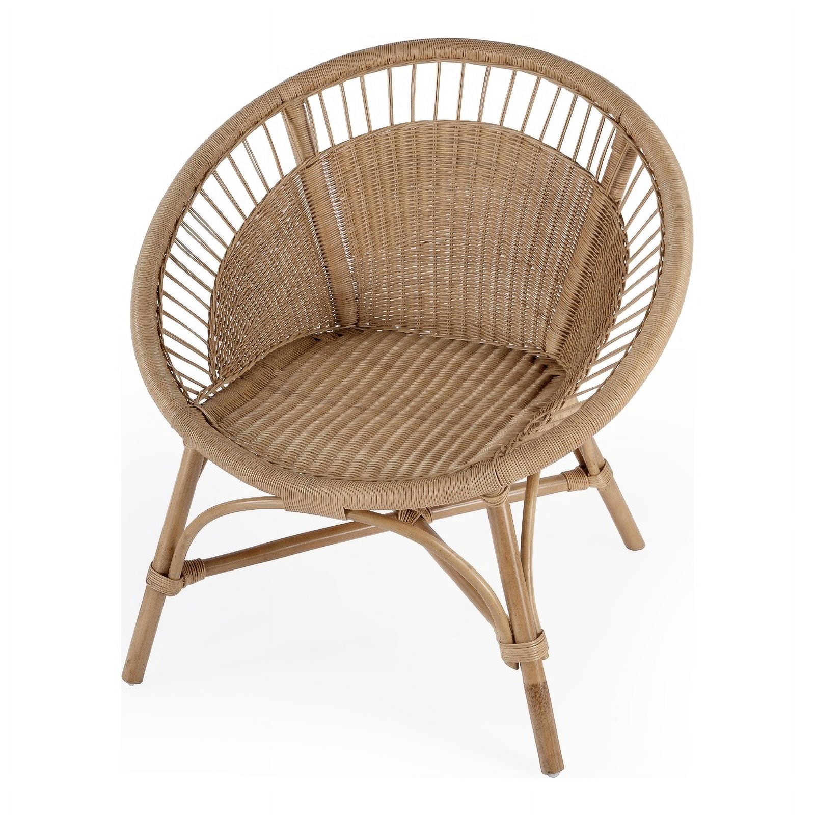 Butler Specialty Company Savannah Woven Rattan Accent Chair - Natural ...