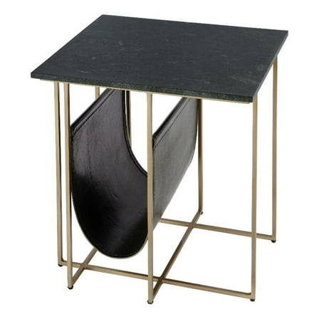 Butler Specialty Company Stephanik 20.25" W Marble Top Magazine Side Table-Green