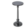 thumbnail image 1 of Butler Specialty Company Sterling 10 in. W Rnd Metal Pedestal End Table - Nickel, 1 of 4