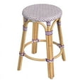 thumbnail image 1 of Butler Specialty Company Tobias Rattan Round 24" Counter Stool -White And Purple, 1 of 3