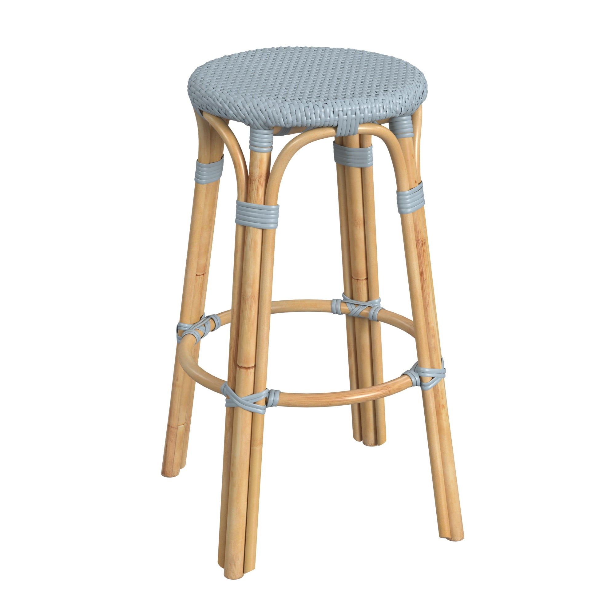 Round Rattan Stool