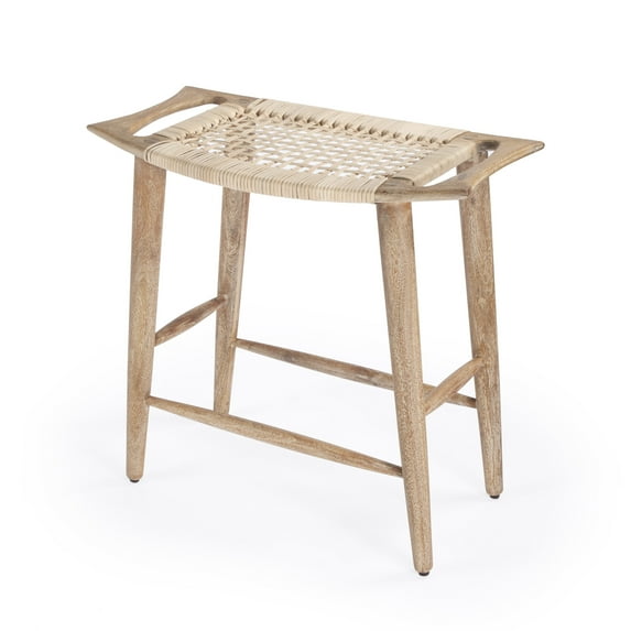 Butler Specialty Company Tristan Wood And Rattan 24.75" Counter Stool - Natural