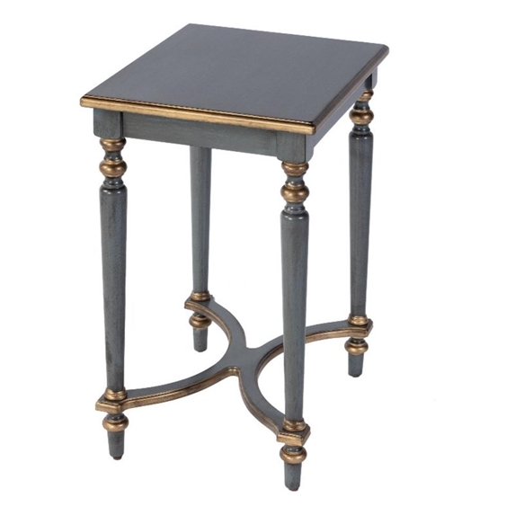 Butler Specialty Company Tyler 18 in. W Rectangular Wood Side Table-Blue