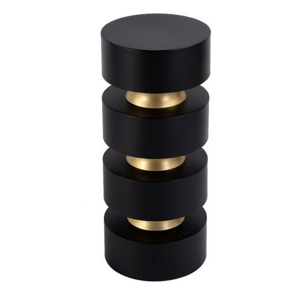 Butler Specialty Company Zola Round Wood and Iron Side Table - Black