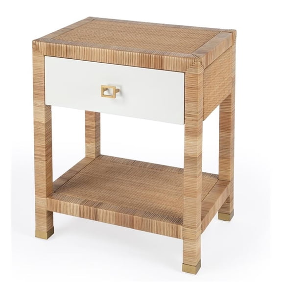 Butler Specialty Corfu 1 Drawer Natural Raffia Nightstand