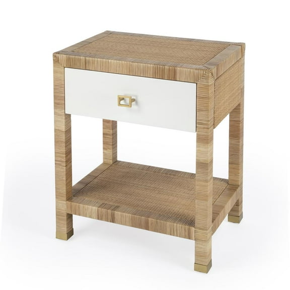 Butler Specialty Corfu 1 Drawer Natural Raffia Nightstand