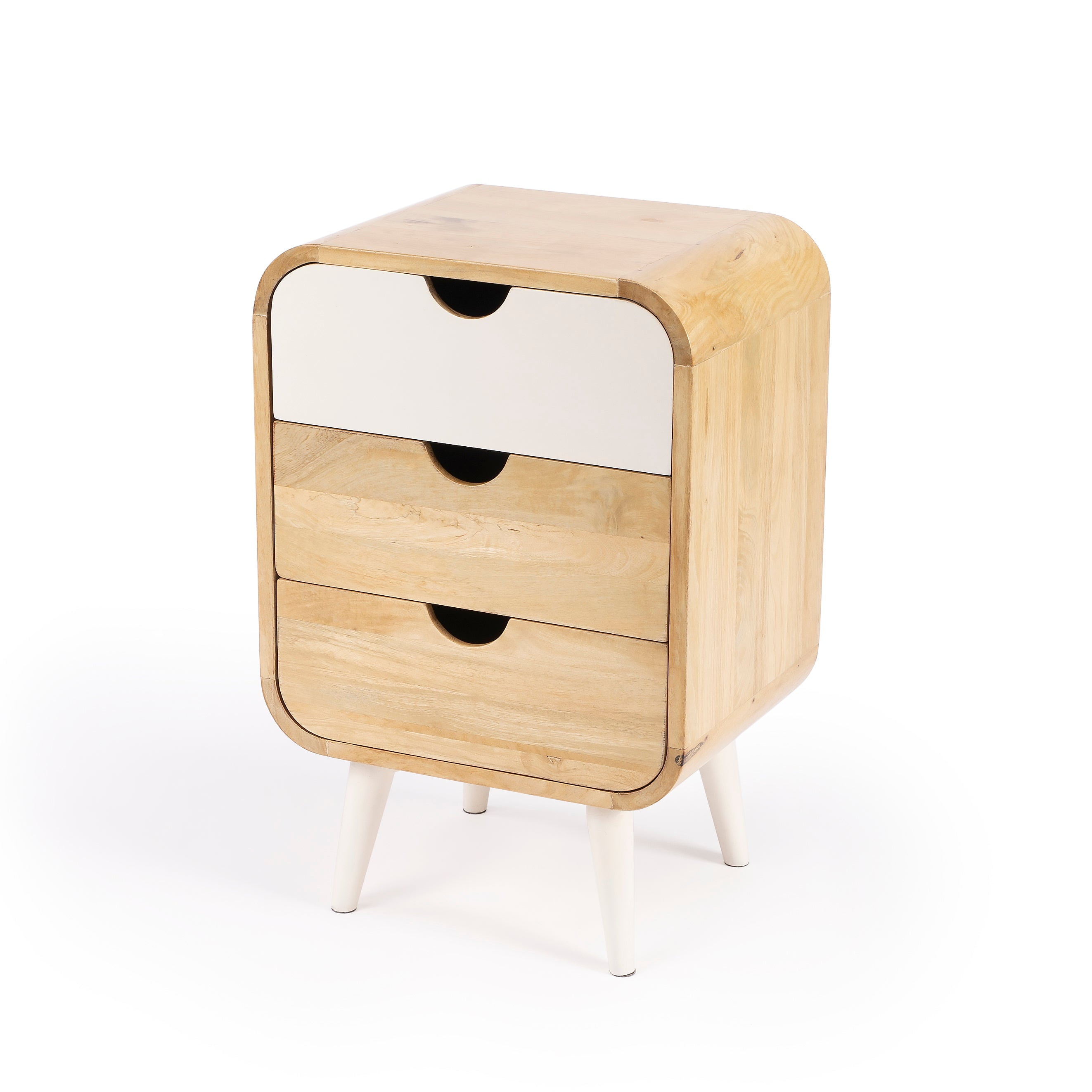 Butler Specialty Danville Beige Mango Wood  Modern End Table With Storage