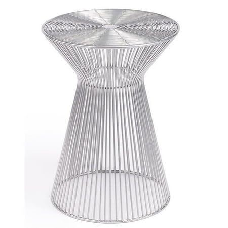 Butler Specialty Greeley Silver Metal End Table