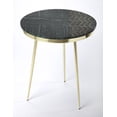 thumbnail image 1 of Butler Specialty Company, Hollings Green Marble & Brass Side Table, Green, 1 of 5