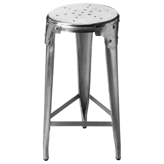 Butler Specialty Industrial Chic 28" Essex Bar Stool in Backless
