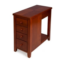Butler Specialty Kelton Olive Ash Burl 4-Drawer Chairside Chest In Brown