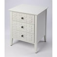 thumbnail image 1 of Butler Specialty Kinsley Glossy 3-Drawer Accent Chest In White, 1 of 7