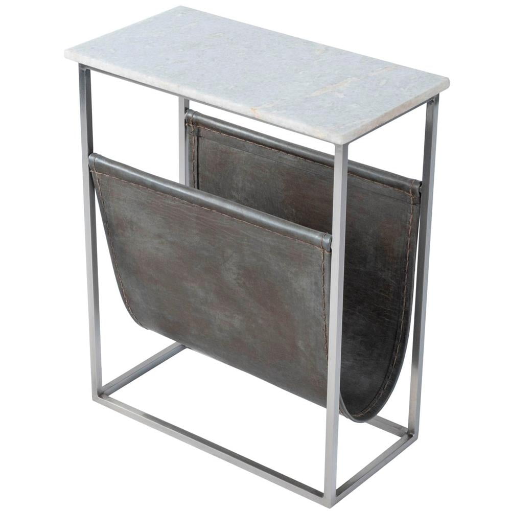 Butler Koler 101'' Marble & Iron Rectangular Magazine Table